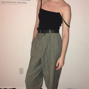 90s baggy houndstooth slacks